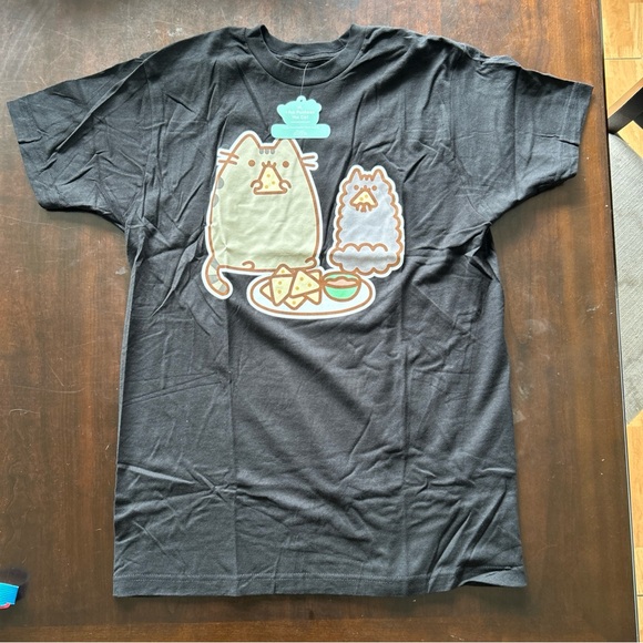 Pusheen Tops - Pusheen The Cat Chips & Dip  PUSHEEN T-Shirt NWT Licensed & Official unisex